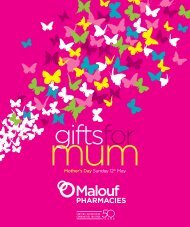 Mother's Day Sunday 12th May - Malouf Pharmacies