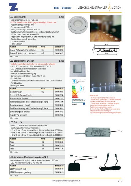 LED-Lichtsysteme 2014