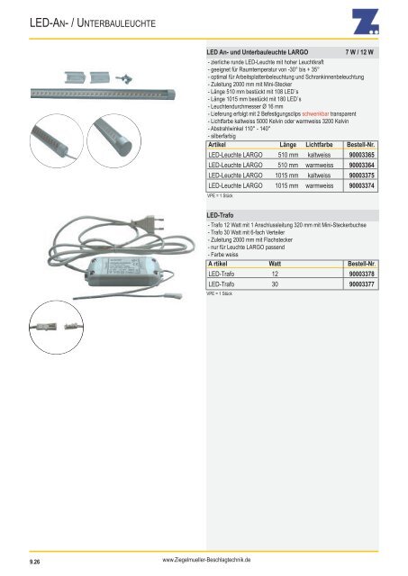 LED-Lichtsysteme 2014