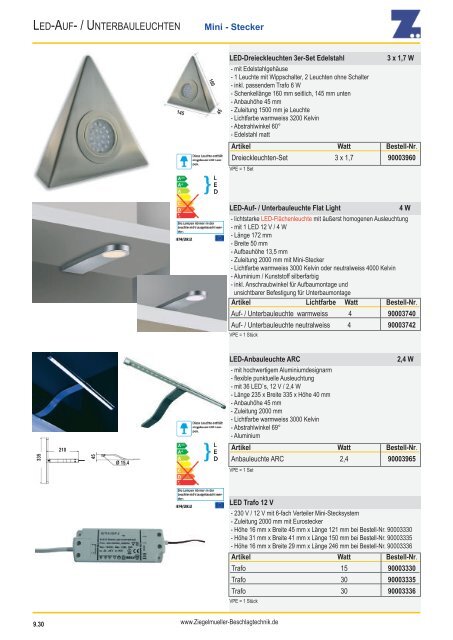 LED-Lichtsysteme 2014