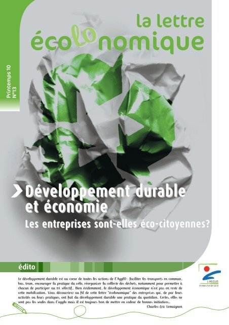 Lettre Ã©conomique NÂ°13 - OrlÃ©ans Val de Loire Business