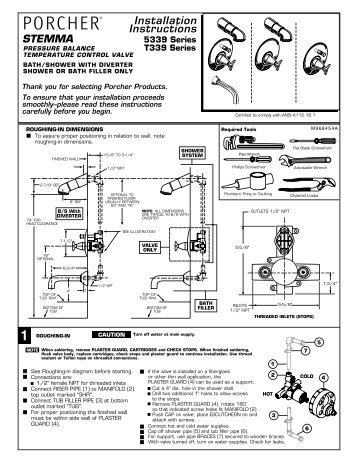 Installation Instructions - Porcher