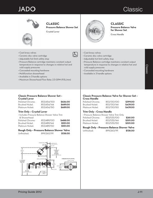 2012 Jado Porcher Pricebook