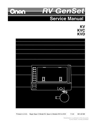 Service Manual - Cummins Onan