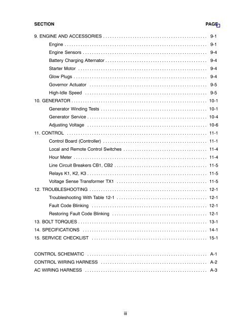 Caution: This document contains mixed page sizes ... - Cummins Onan