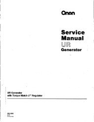 Service - Cummins Onan