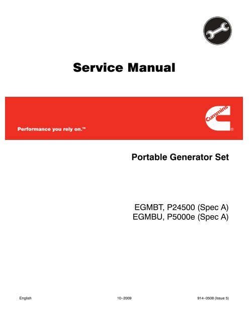 Service Manual - Cummins Onan