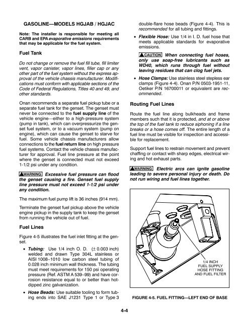 Caution: This document contains mixed page sizes ... - Cummins Onan