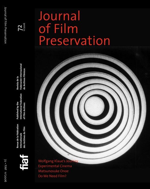 Journal of Film Preservation - FIAF