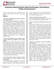 Frequently Asked Questions about the Decagon's Soil Moisture ...