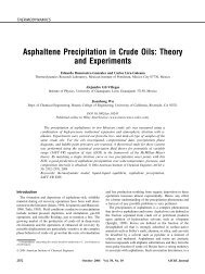 Asphaltene precipitation in crude oils: Theory and experiments