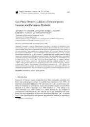Gas-Phase Ozone Oxidation of Monoterpenes: Gaseous and ...