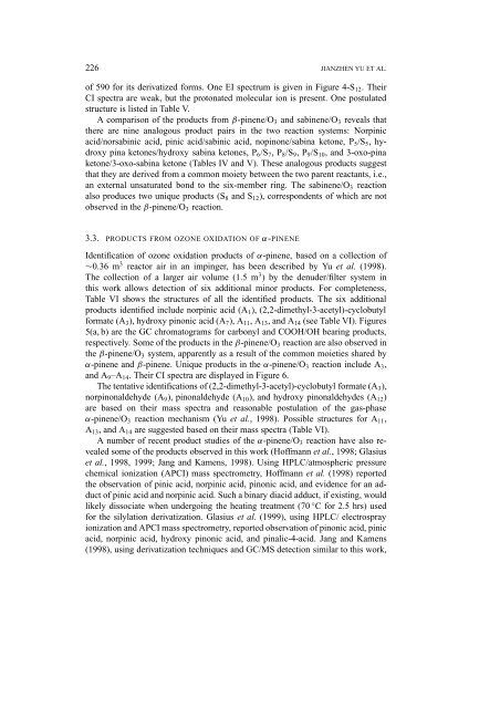 Gas-Phase Ozone Oxidation of Monoterpenes: Gaseous and ...