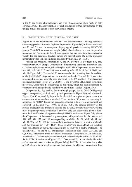 Gas-Phase Ozone Oxidation of Monoterpenes: Gaseous and ...