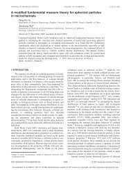 A modified fundamental measure theory for spherical particles in ...