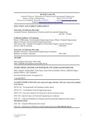 Curriculum Vitae - Bourns College of Engineering - University of ...