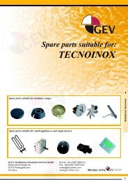 TECNOINOX - GEV GmbH - Catering Spares