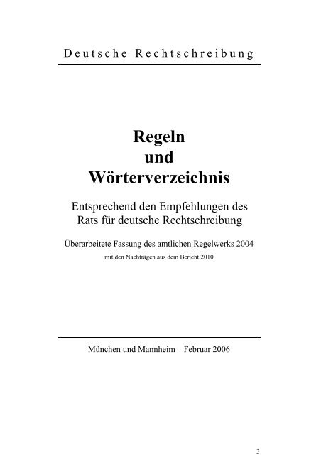 Das amtliche Regelwerk - Bundesministerium für Unterricht, Kunst ...