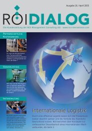 Internationale Logistik Internationale Logistik - ROI Management ...