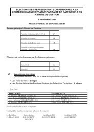 ELECTIONS DES REPRESENTANTS DU PERSONNEL A ... - CDG90