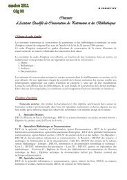 Concours d'Assistant Qualifié de Conservation du ... - CDG90