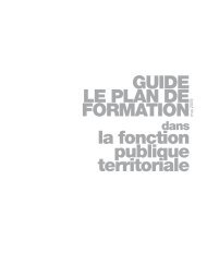 GUIDE LE PLAN DE FORMATION la fonction publique ... - CDG90