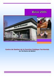 Centre de Gestion de la Fonction Publique Territoriale - CDG90
