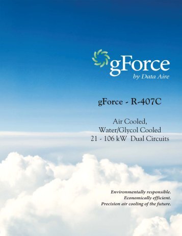 gForce R-407c Sales Brochure - Data Aire
