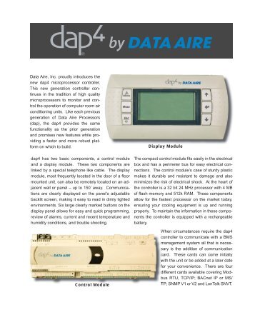 dap4 Sales Brochure.indd - Data Aire