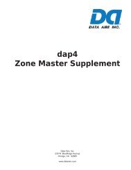 Zone Master Supplement - Data Aire