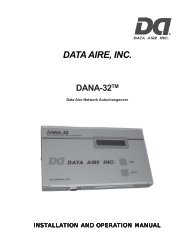 DATA AIRE, INC. DANA-32TM