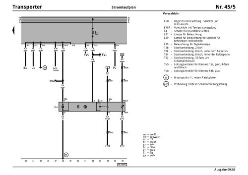 Transporter Stromlaufplan