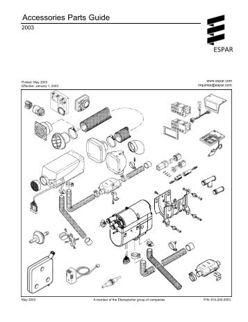 ESPAR Fuel Fired Heater Controls, Accessories (PDF) - Polar Mobility