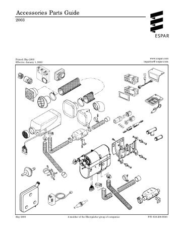 ESPAR Fuel Fired Heater Controls, Accessories (PDF) - Polar Mobility