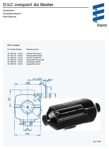 D1LC compact Air Heater - Espar