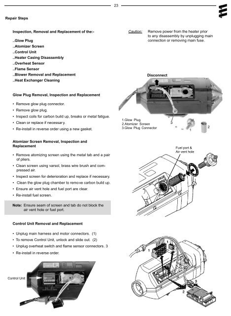 D1LC compact Air Heater - Espar