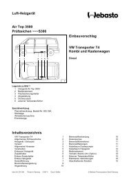 Luft-HeizgerÃ¤t Air Top 3500 PrÃ¼fzeichen ~~~S306 ... - VW-Bus-T4.de