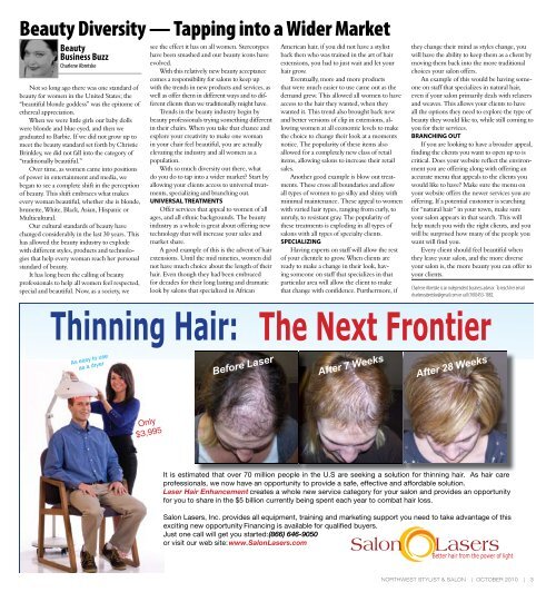 Thinning Hair - Stylist and Salon Newspapers