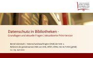 Personenbezogene Daten - Staats- und UniversitÃ¤tsbibliothek ...