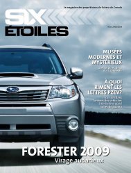 FORESTER 2009 - Subaru Canada