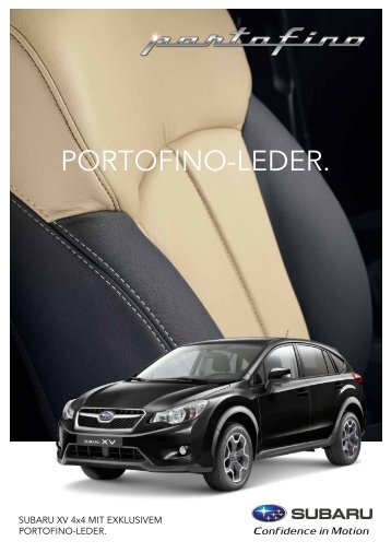 Subaru XV 4x4 mit exklusivem Portofino-Leder (PDF, 988 kb)