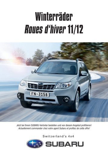 WinterrÃ¤der Roues d'hiver 11/12 - Subaru