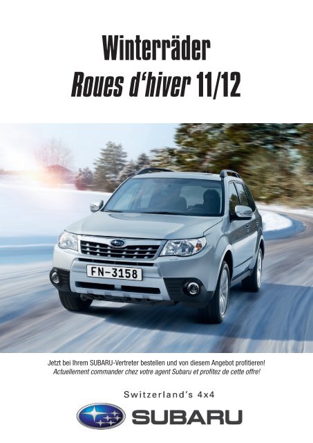 WinterrÃ¤der Roues d'hiver 11/12 - Subaru