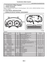 3. Combination Meter System - Subaru Outback Forums