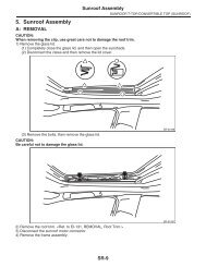 5. Sunroof Assembly - Subaru Outback Forums