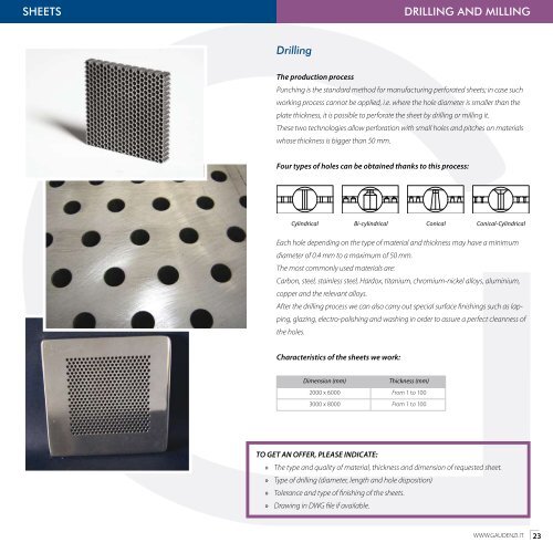 LAMIERE FORATE PERFORATED SHEETS - SUBFORITALIA