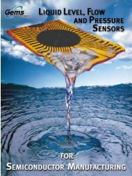 Semiconductor Sensor Brochure # 434 - Pressure Switch ...