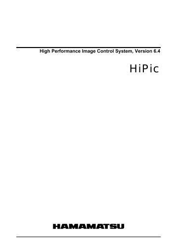 High Performance Image Control System, Version 6 - X-ray Micro ...