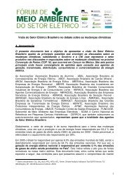 Position Paper Setor ElÃ©trico sobre MudanÃ§as ClimÃ¡ticas ... - ABCE