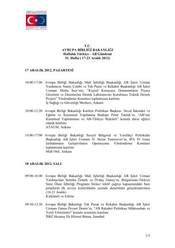 DEVLET BAKANLIÄI - Avrupa BirliÄi BakanlÄ±ÄÄ±